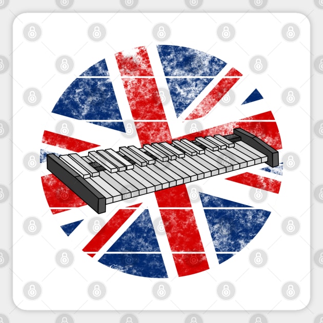 Xylophone UK Flag Britain Xylophonist Percussionist British Musician Sticker by doodlerob